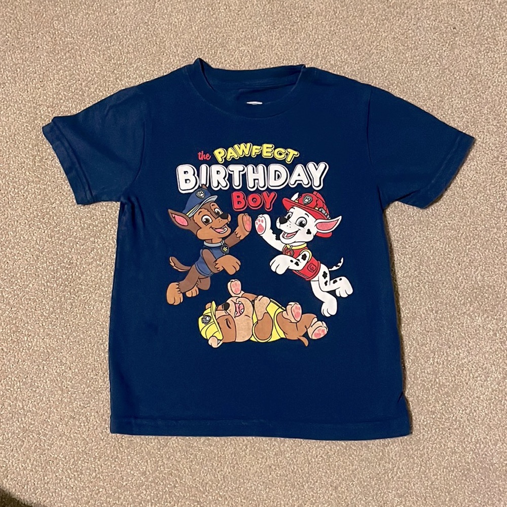 Birthday shirt, paw patrol